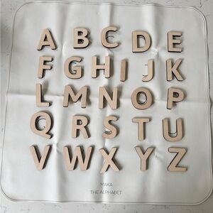 Wooden Alphabet + play mat